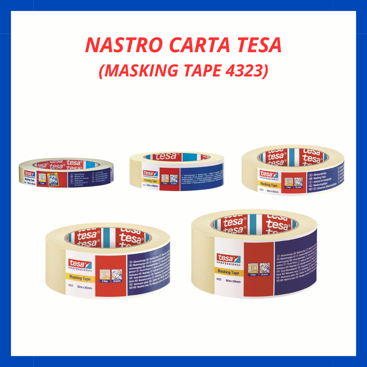 Nastro carta tesa (masking tape 4323) AC.