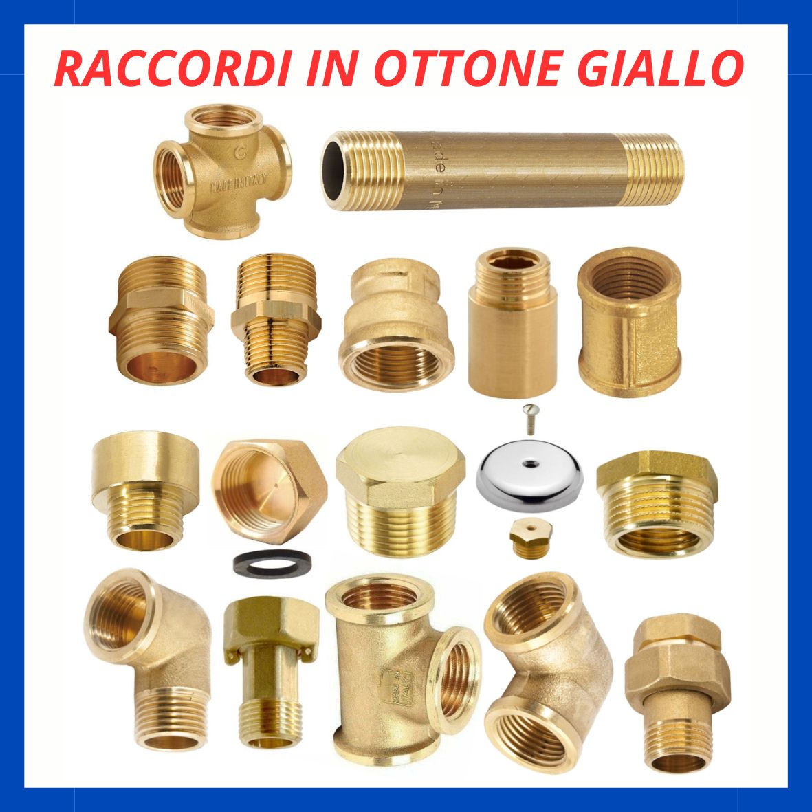 Raccordi in ottone giallo RC.