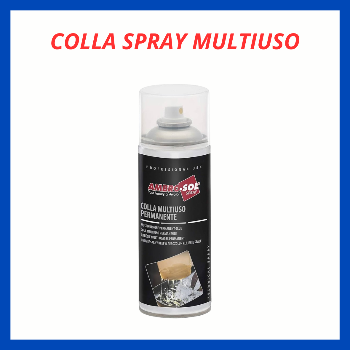 Colla spray multiuso 400ml AC.