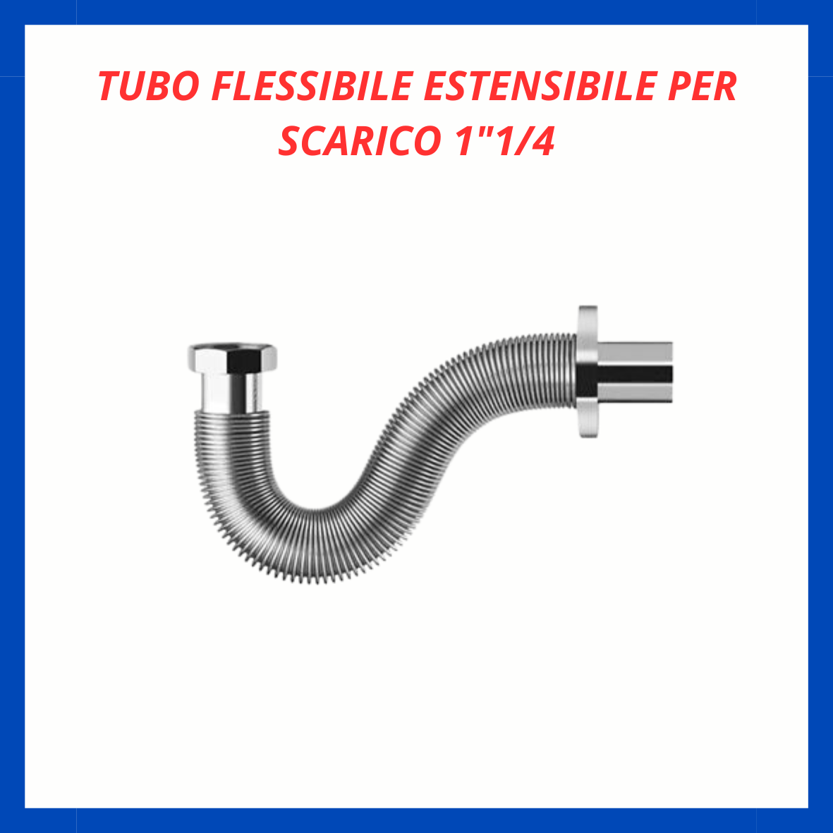 Tubo flessibile estensibile per scarico 1"1/4 ID.