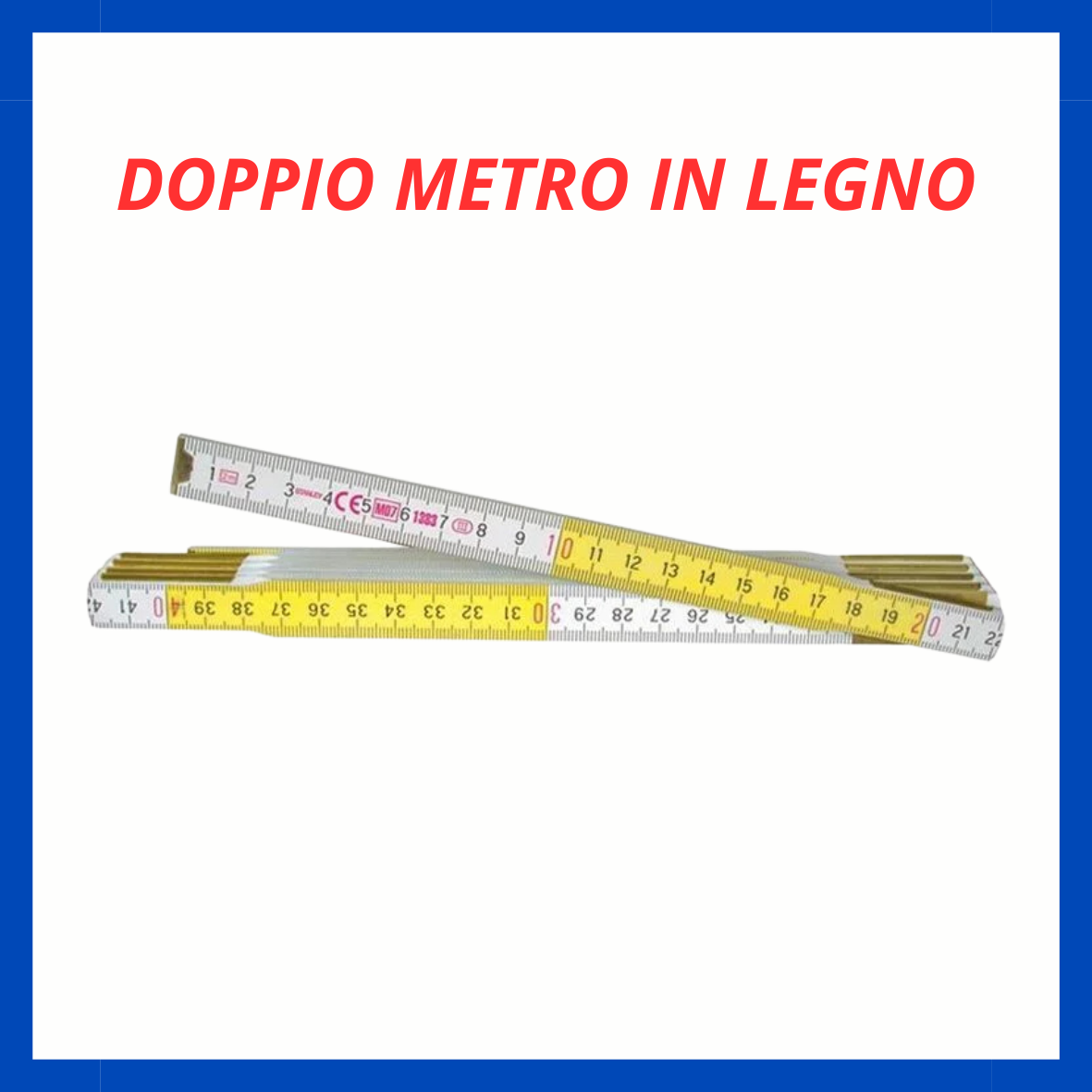 Doppio metro in legno ED.