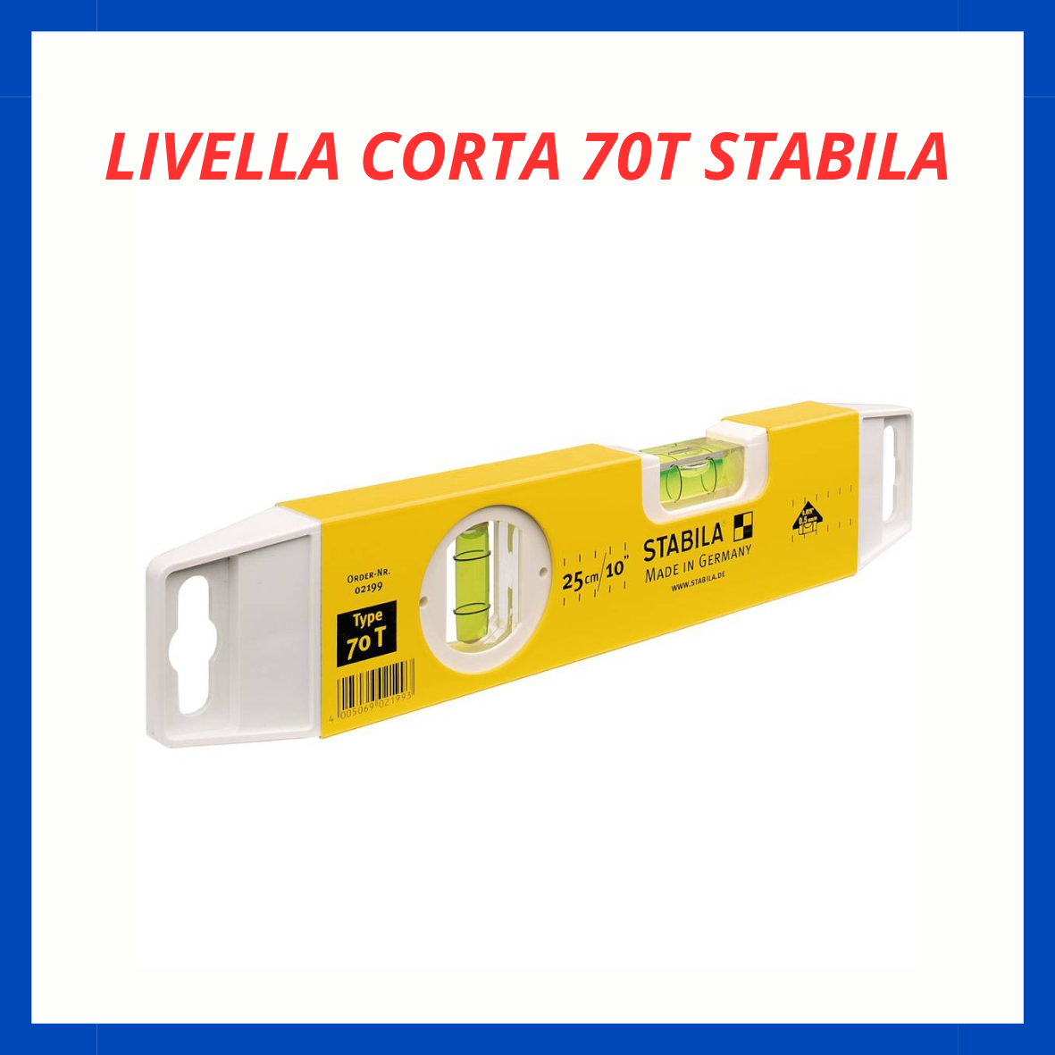 Livella corta 70T Stabila ED.