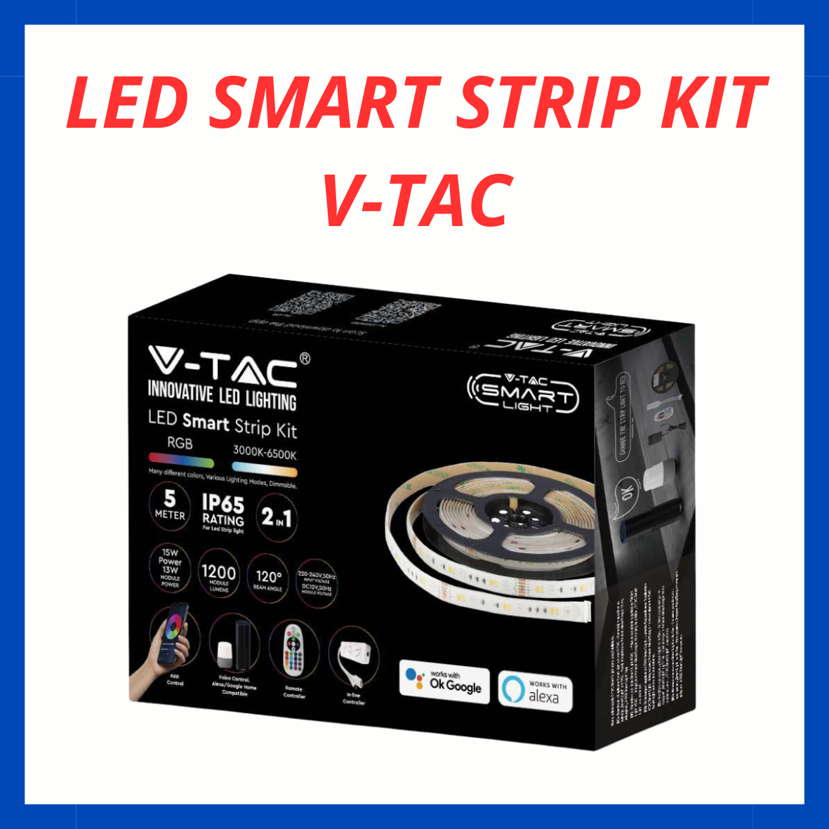 Led Smart Strip Kit V-Tac EL.