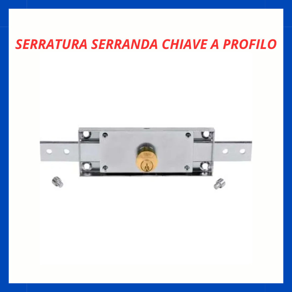 Serratura serranda con chiave a profilo FR.