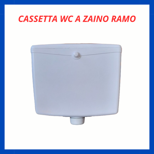 Cassetta wc a zaino ramo esterna con pulsante frontale bianca CB.