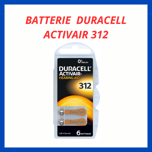 Batterie Duracell Activair 312 EA.