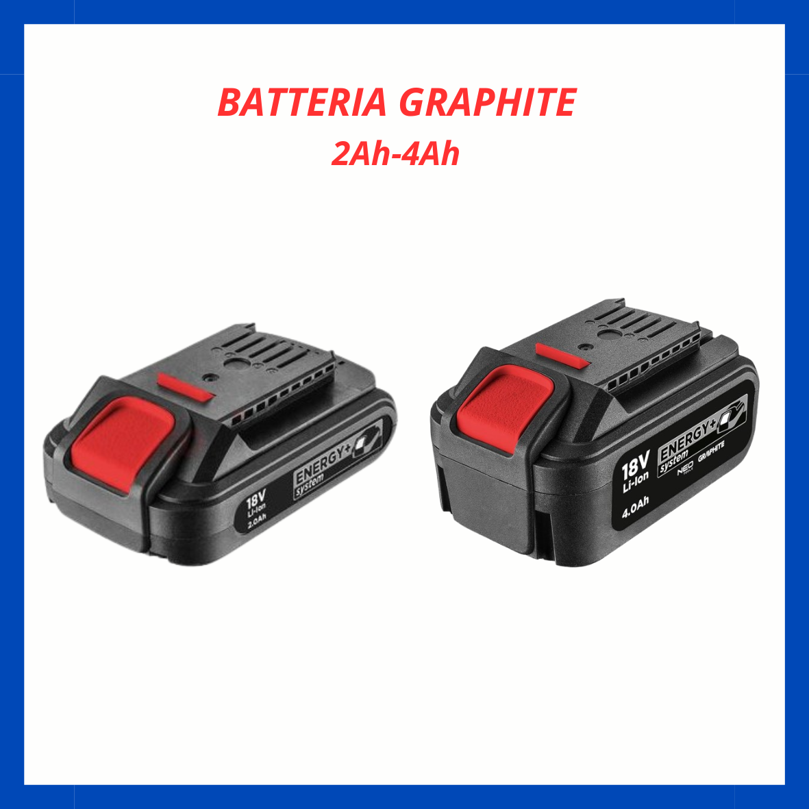 Batterie Graphite 2ah-4ah EU.