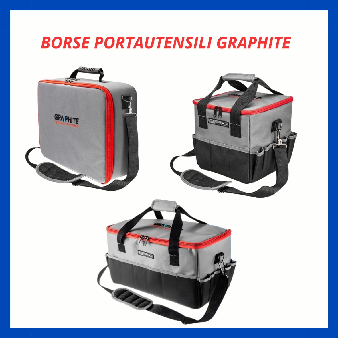 Borse/Valigie portautensili Graphite EU.