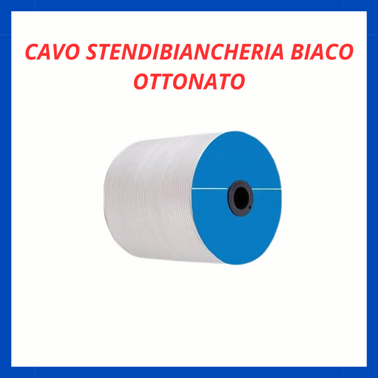 Cavo stendibiancheria bianco ottonato FR.
