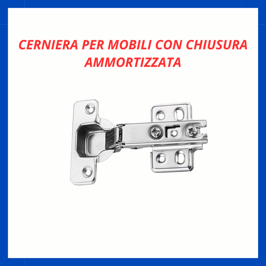 Cerniera per mobili con chiusura ammortizzata FR.