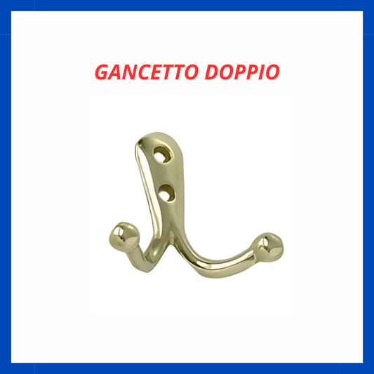 Gancetto per bagno o cucina doppio FR.