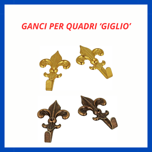 Ganci per quadri 'giglio' FR.