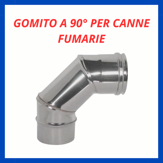Gomito 90° per canne fumarie RF.