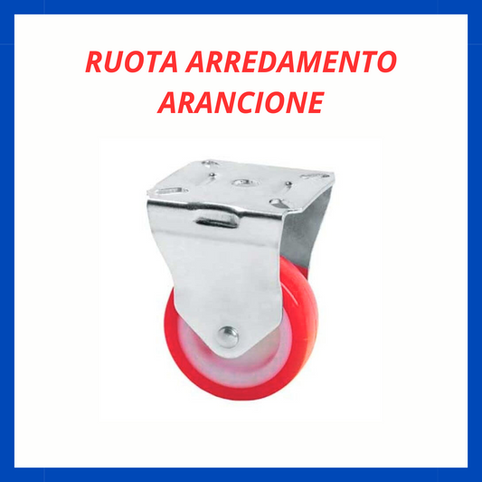 Ruota arredamento arancione FR.