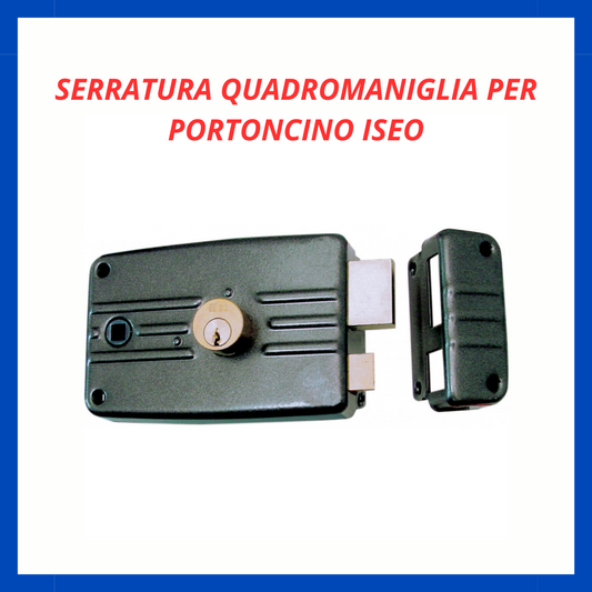 Serratura quadro maniglia per portoncino Iseo FR.